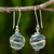 Quartz and sterling silver dangle earrings, 'Silver Raindrops' - Hand Crafted Clear Quartz and Sterling Silver Earrings (image 2) thumbail
