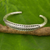 Silver cuff bracelet, 'Karen Rustic' - Hand Crafted Silver Cuff Bracelet from Thailand