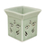 Ceramic clay oil warmer, 'Lotus Garden' - Floral Ceramic Clay Tealight Oil Warmer Handcrafted Thailand (image 2a) thumbail