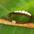 Cultured pearl and leather wrap bracelet, 'Chiang Mai Clouds' - Hand Braided Leather and Cultured Pearl Wrap Bracelet (image 2b) thumbail