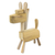 estatuilla de madera - Escultura de caballo de madera sin terminar tallada a mano de comercio justo