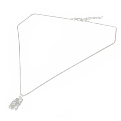 Halskette mit Anhängern aus Sterlingsilber - Halskette mit drei Elefantenanhängern aus gebürstetem Sterlingsilber