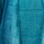 Silk scarf, 'Peacock Blue' - Artisan Crafted 100% Silk Teal Wrap Scarf from Thailand