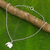 Sterling silver charm anklet, 'Elephant Bliss' - Artisan Crafted Sterling Silver Anklet with Elephant Charm
