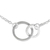 Sterling silver two circle anklet, 'Relationship' - Thai Handcrafted 2 Circle Anklet in Brushed Sterling Silver (image 2a) thumbail