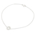 Sterling silver anklet, 'Compass' - Handcrafted Brushed Sterling Silver Anklet from Thailand (image 2b) thumbail