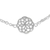 Sterling silver anklet, 'Blossoming Kaleidoscope' - Thai Artisan Crafted Sterling Silver Geometric Floral Anklet