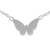 Sterling silver anklet, 'Butterfly Silhouette' - Thai Artisan Crafted Sterling Silver Butterfly Theme Anklet (image 2a) thumbail