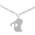 Sterling silver anklet, 'Kitty Cat Charm' - Cat Theme Thai Artisan Crafted Sterling Silver Anklet