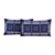 Cotton cushion covers, 'Blue Hmong Windows' (pair) - Set of 2 Elongated Hill Tribe Cotton Batik Cushion Covers thumbail