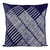Cotton cushion cover, 'Diagonal Bamboo' - Blue Hill Tribe Cotton Batik Cushion Cover (24x24 Inch) thumbail
