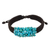 Beaded cord bracelet, 'Cranberry Chic' - Thai Brown Macrame Bracelet with a Cluster of Blue Gemstones (image 2a) thumbail