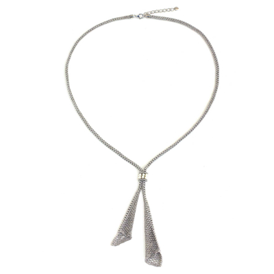 collar de flores de perlas cultivadas - Collar de Plata de Ley 925 Calas y Perlas Blancas