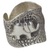 Silver wrap ring, 'Thai Couple' - Artisan Crafted 950 Silver Ring with Elephants from Thailand thumbail