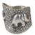 Silver wrap ring, 'Thai Couple' - Artisan Crafted 950 Silver Ring with Elephants from Thailand (image 2b) thumbail