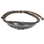 Silver wristband bracelet, 'Khaki Bamboo Leaf' - Khaki Wristband Bracelet 925 Silver Bamboo Leaf Pendant (image 2b) thumbail
