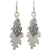 Sterling silver dangle earrings, 'Oak Leaf Shadow' - Double 925 Sterling Silver Oak Leaf Artisan Crafted Earrings