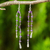 Amethyst dangle earrings, 'Regal Water Lily' - Thai Amethyst Artisan Jewelry Sterling Silver Earrings (image 2) thumbail