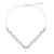 Halskette mit Anhänger aus Zuchtperlen - Weißer Perlenanhänger an einer handgefertigten Halskette aus 925er Silber