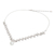 Halskette mit Anhänger aus Zuchtperlen - Weißer Perlenanhänger an einer handgefertigten Halskette aus 925er Silber