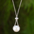 collar con colgante de perlas cultivadas - Collar con Colgante Artesanal de Perlas y Plata de Ley