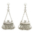 Pendientes colgantes de plata de ley - Pendientes de monedero de plata esterlina joyería tailandesa original