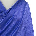 Rayon and silk blend shawl, 'Mandarin Royal' - Artisan Crafted Rayon Blend Floral Shawl from Thailand