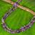 Amethyst long beaded necklace, 'Precious Lavender' - Handmade Beaded Amethyst 38-Inch Long Statement Necklace (image 2) thumbail