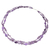 Amethyst long beaded necklace, 'Precious Lavender' - Handmade Beaded Amethyst 38-Inch Long Statement Necklace (image 2b) thumbail