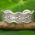 Silver cuff bracelet, 'Karen Seas' - Karen Hill Tribe Silver Cuff Bracelet Artisan Made Jewelry (image 2) thumbail