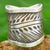 Silver band ring, 'Karen Leaves' - Karen Hill Tribe Handcrafted Leaf Theme Wide Silver Ring (image 2) thumbail