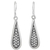 Silver dangle earrings, 'Karen Morning' - Artisan Crafted Silver Dangle Earrings from Thailand (image 2a) thumbail