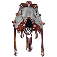 Beaded Akha headdress, 'Akha Bride' - Artisan Crafted Bridal Headdress from Akha Hill Tribe
