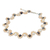 Cultured pearl beaded necklace, 'Peach Mist' - Handcrafted Modern Thai Natural Pearl Necklace (image 2b) thumbail