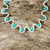 Cultured pearl and calcite beaded necklace, 'Clouds in the Mist' - Cultured Pearl Necklace with Blue Calcite (image 2b) thumbail