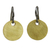 Gold plated dangle earrings, 'Golden Morning' - Artisan Crafted Gold Plated Dangle Earrings from Thailand thumbail