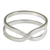 Sterling silver band ring, 'Eternity Love' - Brushed Silver Modern Thai Artisan Crafted Eternity Ring (image 2a) thumbail