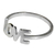 Sterling silver band ring, 'Love All the Time' - Thai Love Ring Handcrafted Brushed Sterling Silver (image 2b) thumbail