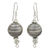 Silver dangle earrings, 'Karen Joyful' - Artisan Crafted Silver Dangle Earrings with Oxidized Finish thumbail