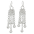 Sterling silver chandelier earrings, 'Chain Mail Dewdrops' - Fair Trade 925 Sterling Silver Earrings Handcrafted in Thai