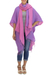 Cotton kimono jacket and scarf set, 'Blush in Purple' - Artisan Crafted Cotton Kimono Jacket and Scarf from Thailand thumbail