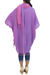 Cotton kimono jacket and scarf set, 'Blush in Purple' - Artisan Crafted Cotton Kimono Jacket and Scarf from Thailand (image 2c) thumbail