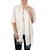 100% silk scarf, 'White Breeze' - Thai Hand Woven 100% Silk Scarf in White (image 2a) thumbail