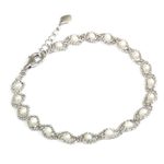 Cultured pearl beaded bracelet, 'White Lotus Breeze' - Thai Handcrafted Cultured Pearl and Sterling Silver Bracelet
