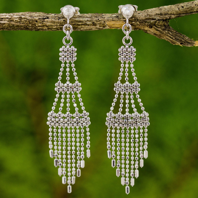 Statement Maroon Golden chandelier earrings at ₹2450 | Azilaa