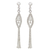 Sterling silver waterfall earrings, 'Falling Star' - Sterling Silver Beaded Waterfall Earrings from Thailand (image 2a) thumbail