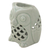 Ceramic oil warmer, 'Cozy Owl in Green' - Artisan Crafted Ceramic Owl Oil Warmer from Thailand