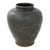 Ceramic vase, 'Hummingbirds and Bamboo' - Thai Hand Crafted Green Ceramic Vase with Bird Motif