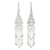 Sterling silver dangle earrings, 'Delicate Kite' - Artisan Crafted Sterling Silver Earrings with a Spiral Motif thumbail