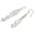 Sterling silver dangle earrings, 'Delicate Kite' - Artisan Crafted Sterling Silver Earrings with a Spiral Motif (image 2b) thumbail